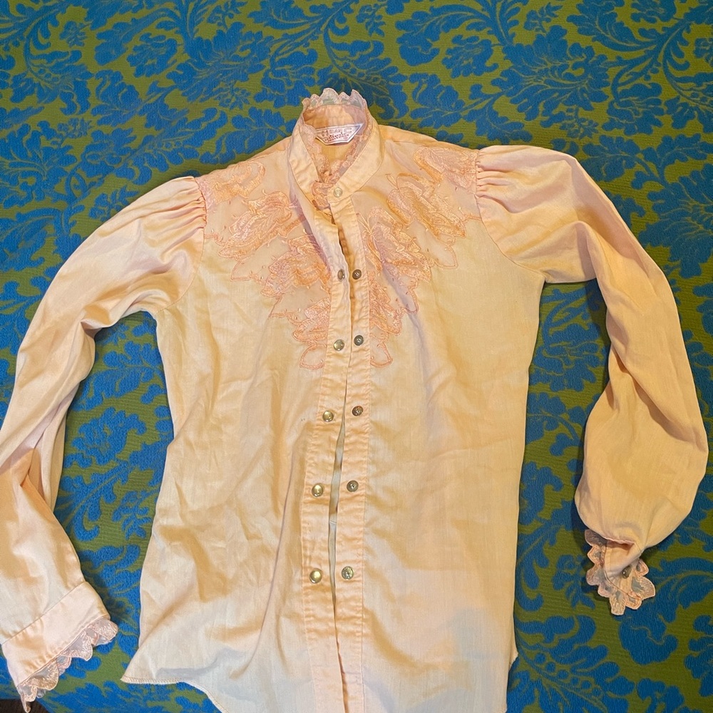 H BAR C Women’s western blouse 1970s